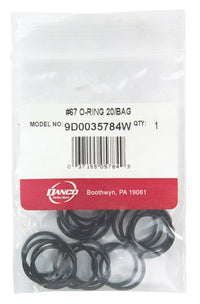 Danco 0.81 in. D X 0.69 in. D Rubber O-Ring 20 pk