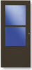 Larson 81 in. H X 36 in. W Aluminum/Wood Brown Mid-View Reversible Self-Storing Storm Door