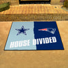 NFL House Divided - Cowboys / Patriots House Divided Rug