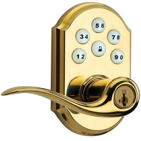 912TNL TRL ZW500 15 SMT CP SmartCode Lever - Lifetime Polished Brassl