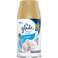 Glade Clean Linen Scent Air Freshener Refill 6.2 oz Aerosol (Pack of 6).