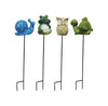 Alpine Corporation KLL112ABB 15" Ceramic Animal Garden Stakes Assorted Styles 12 Piece Display