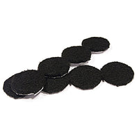 Felt Pads, Self-Adhesive, Black, 1-1/8-In., 208-Pk.