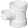 Charlotte Pipe 1-1/2 in. Hub X 4 in. D Hub PVC Sanitary Tee 1 pk