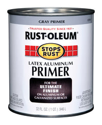 Rust-Oleum Stops Rust Gray Flat Water-Based Acrylic Primer 1 qt