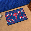 MLB - Philadelphia Phillies Blue Holiday Sweater Rug - 19in. x 30in.