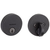 Kwikset Uptown Matte Black Metal Deadbolt