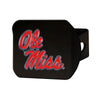 University of Mississippi (Ole Miss) Black Metal Hitch Cover - 3D Color Emblem