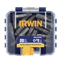 Irwin Phillips #2 X 1 in. L Screwdriver Bit Set Steel 20 pc