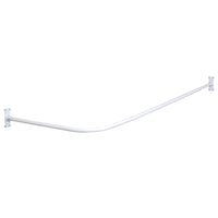 Zenna Home Shower Curtain Rod 66 in. L White