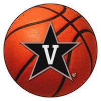 Vanderbilt University Basketball Rug - 27in. Diameter