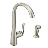 Spot resist stainless one-handle high arc kitchen faucet