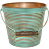 Robert Allen 9 in. H X 10 in. W Metal Planter Copper