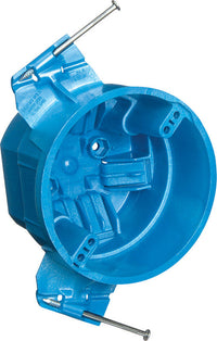 Carlon 25 cu in Round Thermoplastic 1 gang Electrical Box Blue - Deal of The Week