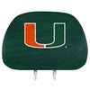 University of Miami Printed Headrest Cover