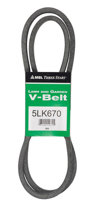 Mitsuboshi Super KB 5LK670 V-Belt 0.63 in. W X 67 in. L For Riding Mowers