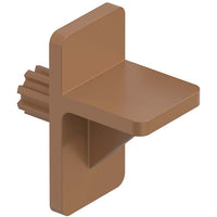 Knape & Vogt Tan Plastic Regular Duty Shelf Support N/A Ga. 7/16 in. L