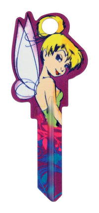 Hillman Disney Tinker Bell House/Padlock Universal Key Blank Double (Pack of 5).