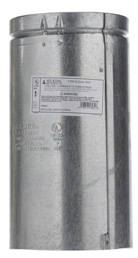 Selkirk 6 in. Dia. x 12 in. L Aluminum Round Gas Vent Pipe (Pack of 2)