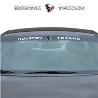 NFL - Houston Texans Sun Stripe Windshield Decal 3.25 in. x 34 in.