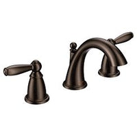 Oil rubbed bronze two-handle high arc bathroom faucet