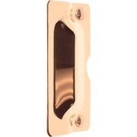 Prime-Line 3 in. H X 11 in. L Polished Brass Steel Latch Guard