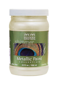 Modern Masters Shimmer Satin Flash Gold Metallic Paint 1 qt (Pack of 4).