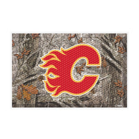 NHL - Calgary Flames Camo Rubber Scraper Door Mat