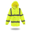 Boss Hi-Vis Yellow Polyester Rain Jacket XXXL