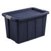 Sterilite Corporation Polyethylene Dark Indigo Stackable Latching Tuff1 Tote 30 gal. (Pack of 4)