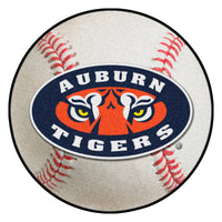 Auburn University Tiger Eyes Baseball Rug - 27in. Diameter