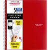 Five Star 06208 11 X 8-1/2 5 Subject Wirebound Notebook Assorted Colors