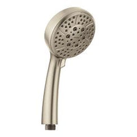 Brushed nickel eco-performance handshower