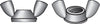 Hillman 10 in. Cold Forged Stainless Steel USS Wing Nut 100 pk