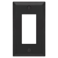 Amerelle Century Matte Black 1 gang Stamped Steel Decorator Wall Plate 1 pk