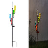 Alpine Multicolored Glass/Iron 37 in. H Bottle Tree Solar Garden Stake (Pack of 4)