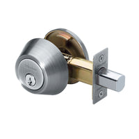 Master Lock Satin Nickel Metal Single Cylinder Deadbolt