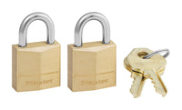 Master Lock 3/4 in. H X 7/16 in. W X 3/4 in. L Brass Pin Cylinder Padlock Keyed Alike