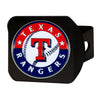 MLB - Texas Rangers Black Metal Hitch Cover - 3D Color Emblem