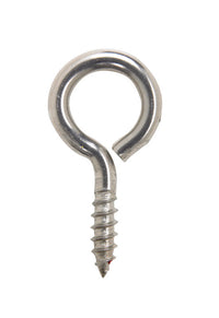 Hampton 7/16 in. Dia. x 1-5/8 in. L Polished Stainless Steel Screw Eye 60 lb. 1 pk (Pack of 20)