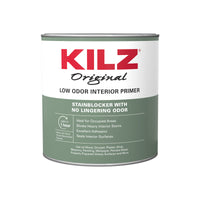 Kilz Odorless White Oil-Based Primer and Sealer For All Surfaces 1 qt.