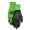 Midwest Quality Gloves Max Grip S Nitrile/Spandex Black/Green Grip Gloves (Pack of 6)