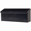 Gibraltar Mailboxes Townhouse Classic Galvanized Steel Wall Mount Black Mailbox