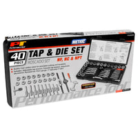 Performance Tool Metal Metric Tap and Die Set 40 pc