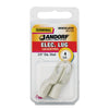 Jandorf 4 Ga. Uninsulated Wire Electrical Lug Silver 2 pk