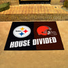 NFL House Divided - Steelers / Browns House Divided Rug