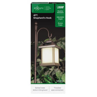 Feit SOLAR FIXTURES Bronze Metal 48 in. H Shepherd's Hook 1 pk