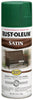 Rust-Oleum Stops Rust Satin Hunter Green Spray Paint 12 oz. (Pack of 6)