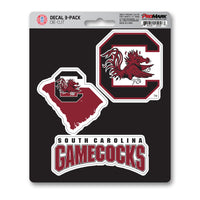 University of South Carolina 3 Piece Decal Sticker Set