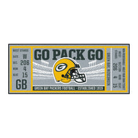 NFL - Green Bay Packers Ticket Runner Rug - 30in. x 72in.